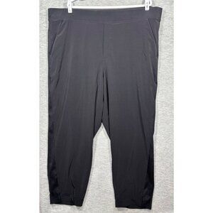 Athleta Womens Pants Sz 24 Black Relaxed Fit Workout Activewear